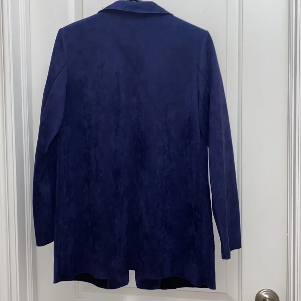 Anthropologie solitaire open Kimono jacket blazer faux suede oversized jacket